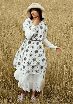 Kleid „Mallika“ aus Öko-Baumwolle - vanille