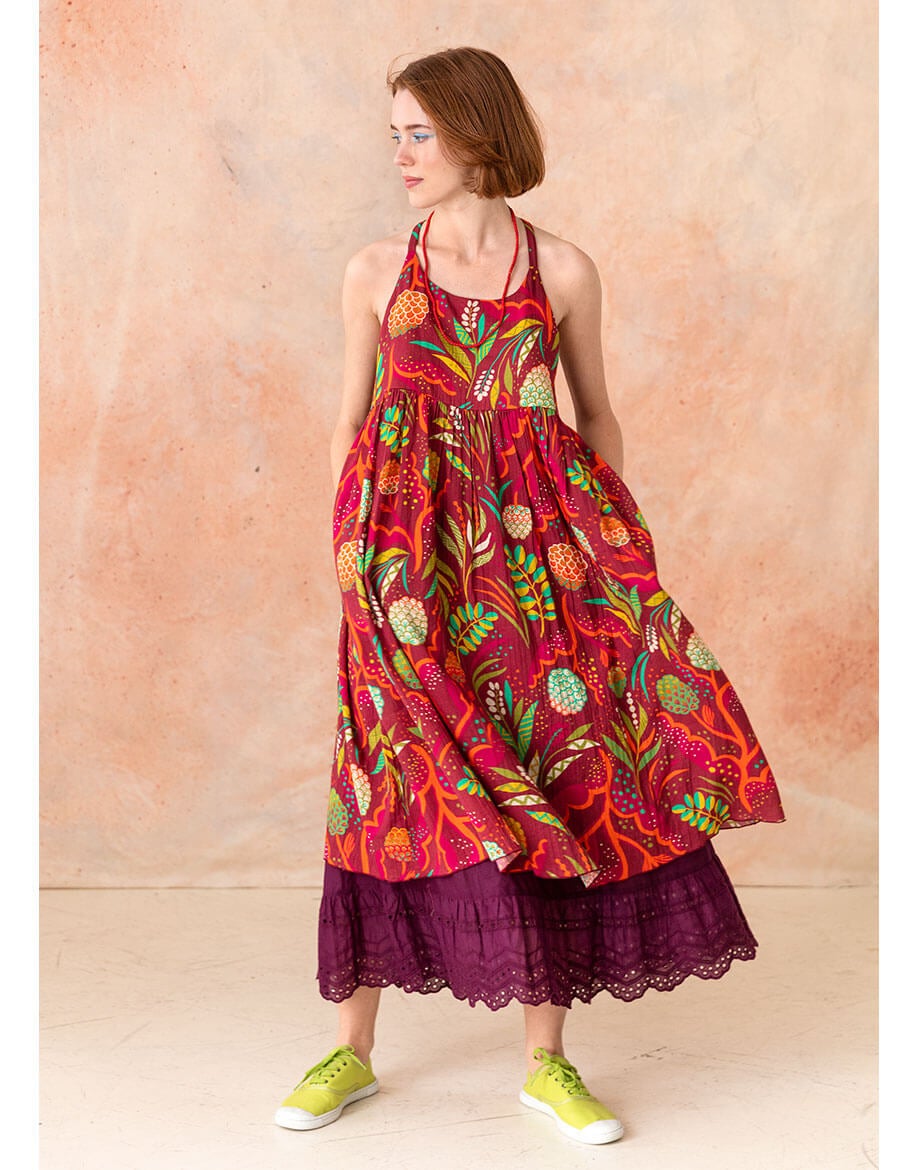 “Artichoke” woven organic cotton dress