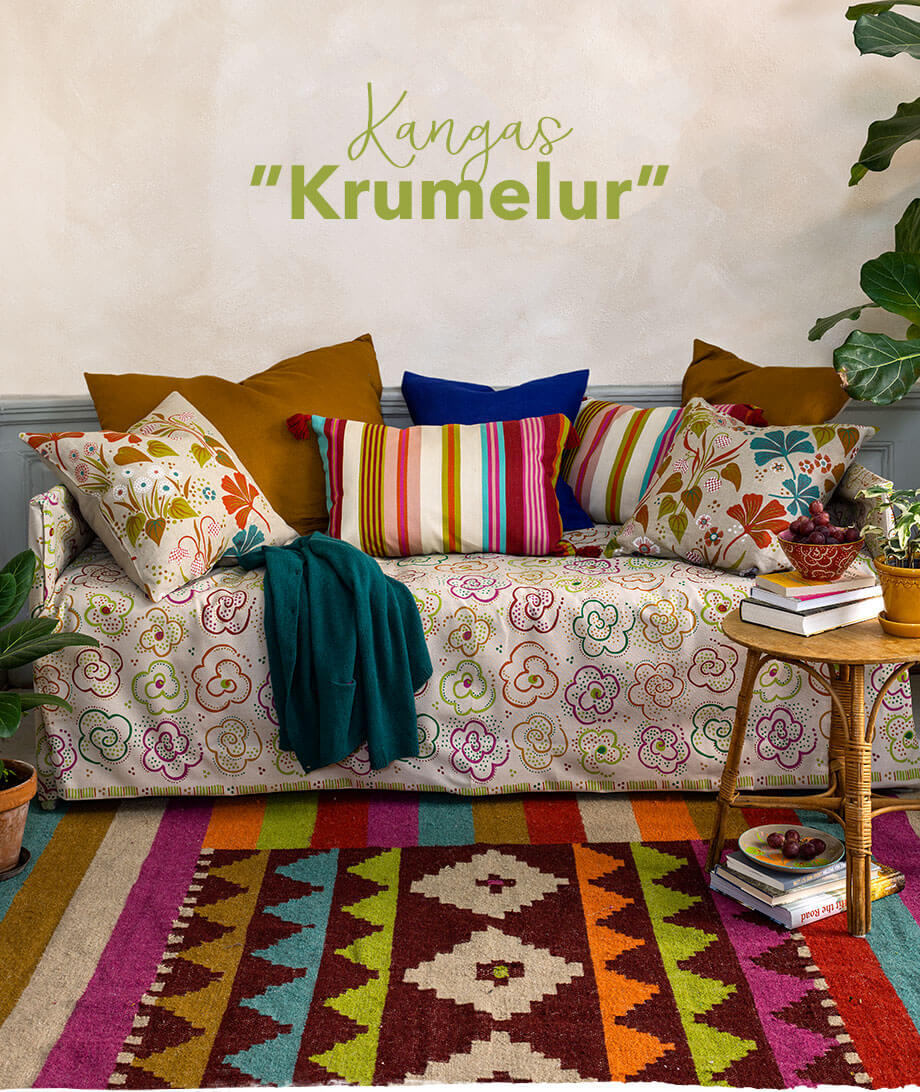 “Krumelur” organic cotton fabric