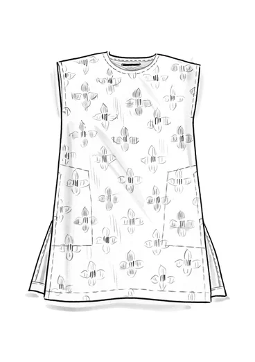 “Harda” woven tunic in cotton - ink blue