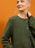 Cardigan in alpaca blend (pine/melange L)