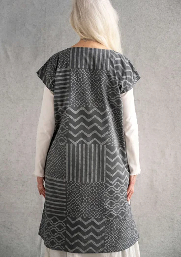 Woven “Ritu” dress in organic cotton - black