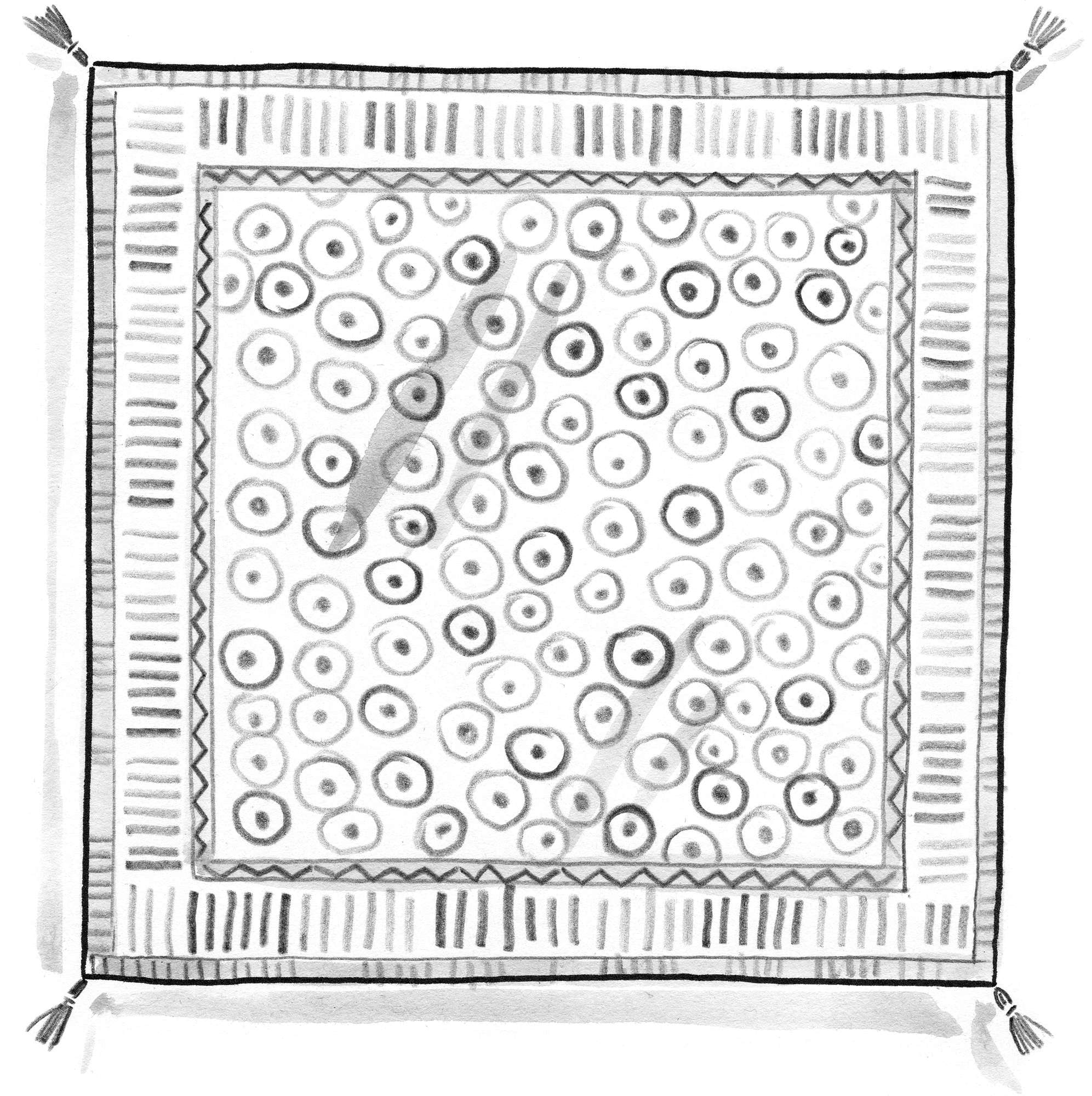“Meringue” tablecloth in organic cotton