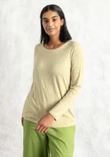 Tricot top "Tina" van lyocell/elastaan - naturel/dessin