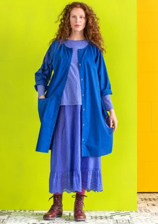 Robe "Web" en coton biologique  - bleu klein