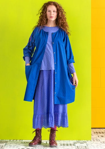 Robe "Web" en coton biologique  - bleu klein