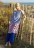 “Bifrost” woven linen tank top (light brilliant blue L)