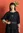 Blouse en coton/soie - noir