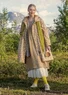 Parka "Francis" en coton biologique tissé (avoine/motif XXL)
