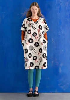 Webkleid „Julie“ aus Öko-Baumwolle - ungebleicht