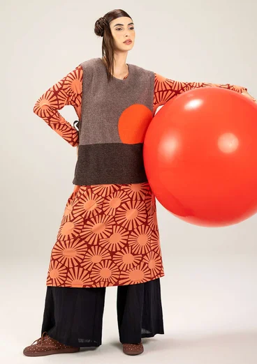 “Taiyoko” lyocell/elastane jersey dress - rooibos