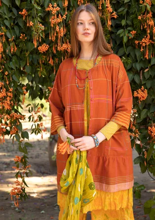 Blouse "Fields" en coton - orange brûlée