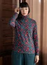 Top col roulé "Dagny" en jersey de lyocell/élasthanne (indigo vert XS)