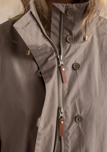 Parka „Vendela“ aus Bio-Baumwollgewebe - hellkartoffel