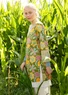 “Cikoria” woven organic cotton tunic (asparagus XL)