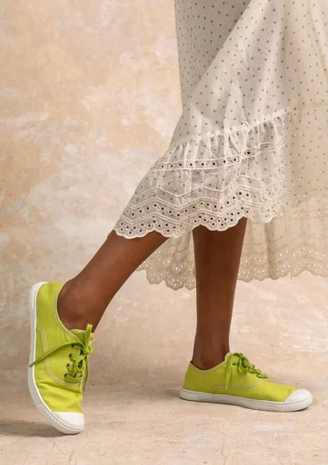 Sneakers "Cordelia" en tissu - kiwi