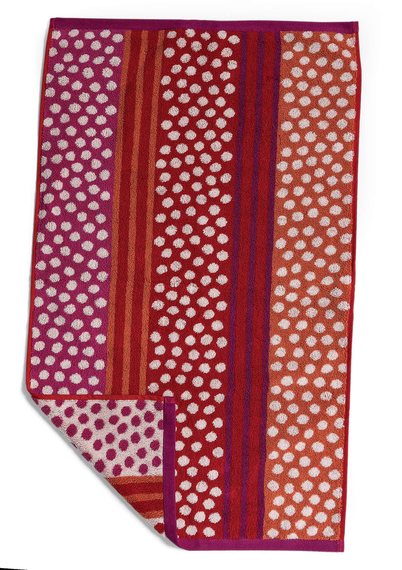 “Droppe” organic cotton towel bright red thumbnail