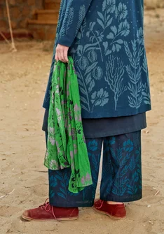 “Flow” organic cotton scarf - basil