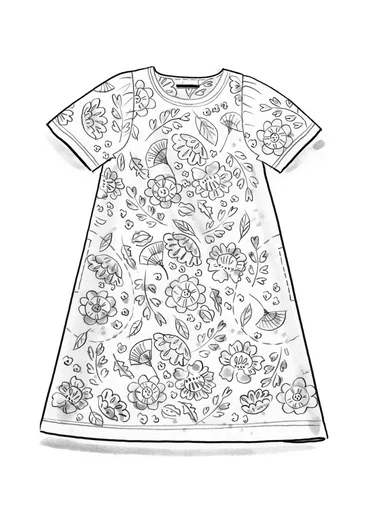 Robe "Hana" en jersey de coton biologique/modal - noir