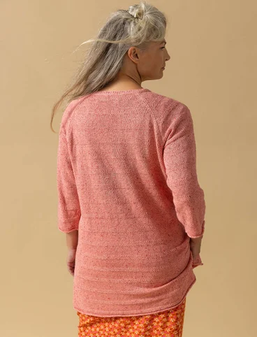 Knit sweater in linen/recycled cotton - rosa0SP0opal