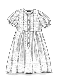 Kleid „Horisont“ aus Öko-Baumwolle - hellwarmgrau