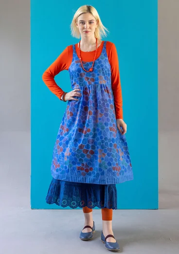 “Antoinette” woven organic cotton dress - sapphire blue