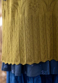 Strickkleid „Alma“ aus Bio-/Recycling-Baumwolle - dunkelolive