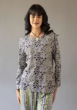 Shirt   „Leopard“ aus Bio-Baumwolle - aschgrau