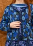 Florale Strickjacke „Hillevi“ aus Bio-/Recycling-Baumwolle (tinte XL)