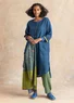 Woven linen dress (Pacific blue XS)