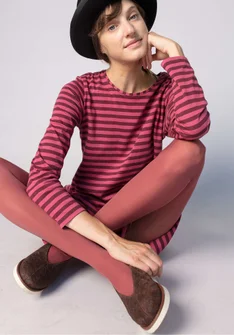 Schuhe „Myrten“ aus Veloursleder - maulbeere