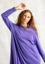 Tricot tuniek "Judit" van biologisch katoen/modal - amethist
