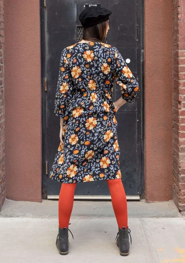 Robe "Rosendale" en coton biologique tissé - noir