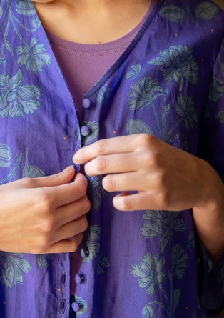 “Meadow” woven organic cotton dress - amethyst