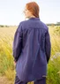 Chemise "Dunes" en coton biologique/lin (mûre XL)