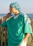 “Fjäril” organic cotton scarf (blue jay One Size)