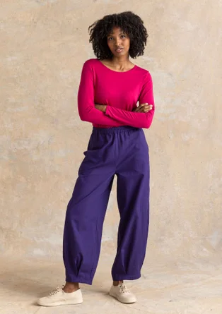 Top ”Bianca” en jersey de lyocell/élasthanne - cyclamen