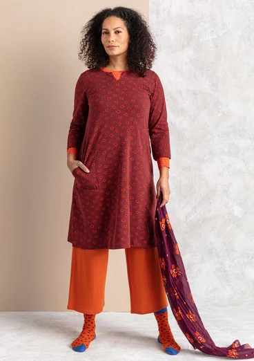 Pantalon en jersey de lyocell/élasthanne - henné