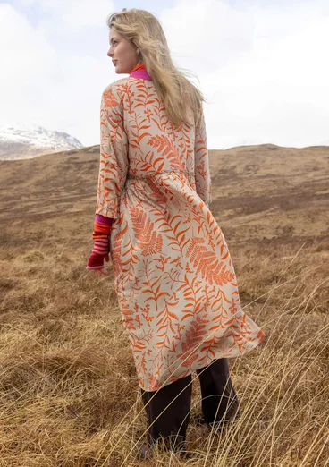 Gemustertes Kleid „Glänta“ aus Modal - chili