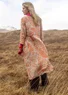 Gemustertes Kleid „Glänta“ aus Modal (chili L)
