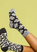Socken „Peggy“ aus Bio-Baumwolle - svart