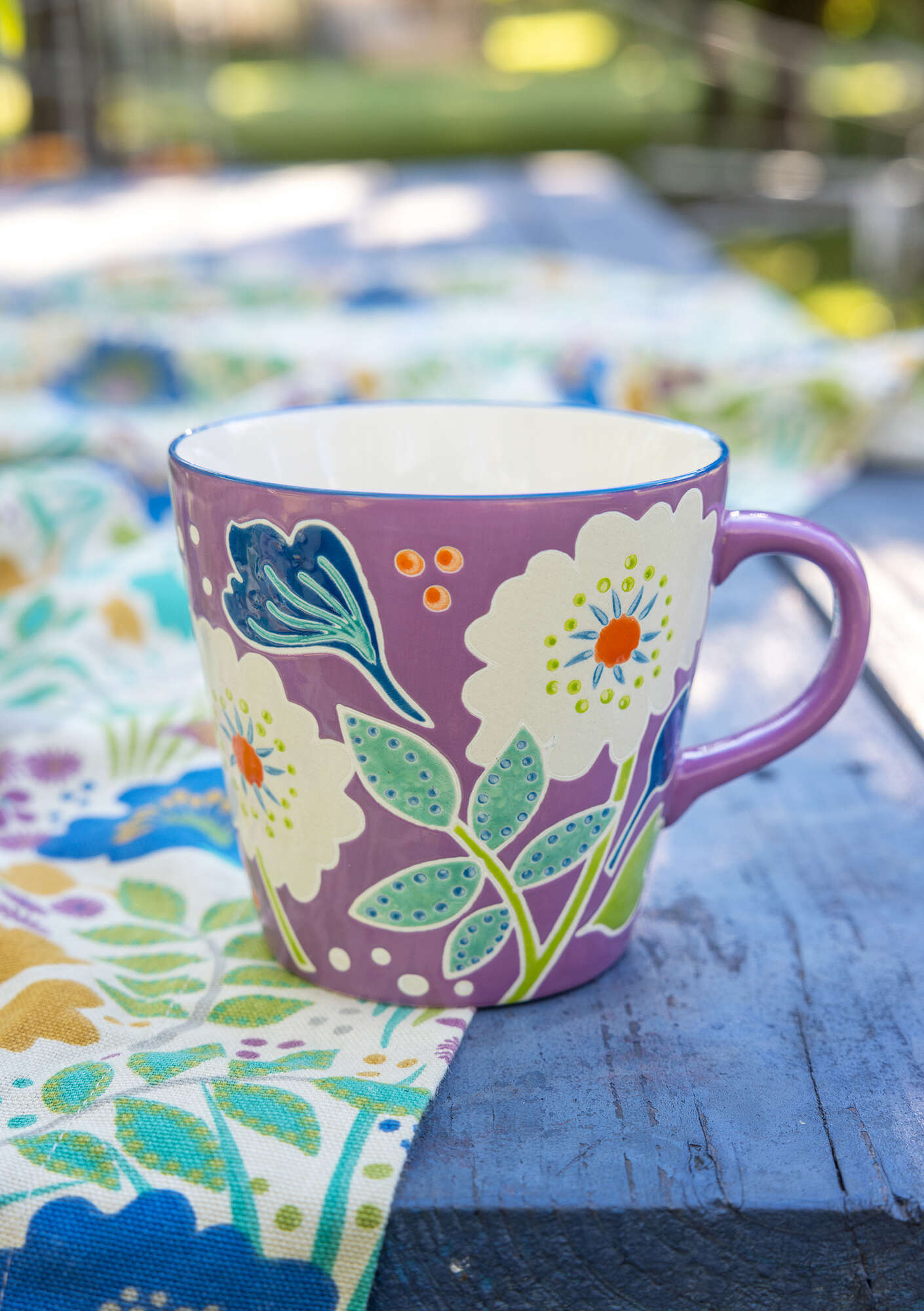 “Primavera” ceramic teacup heather