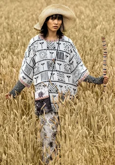 Tunika "Aditi" i lin - vanilj