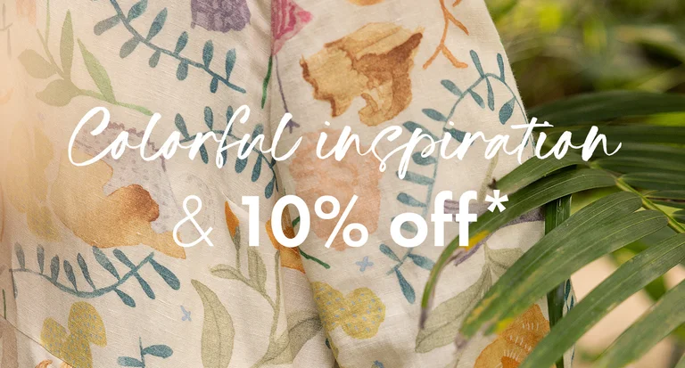 Subscribe to our colorful newsletter and get 10% off a purchase*.