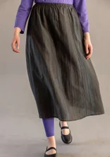 Jupe "Melody" en tissu de coton biologique/soie - agave