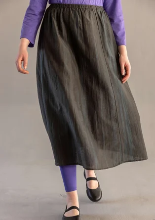 Geweven rok "Melody" van biologisch katoen/zijde - agave