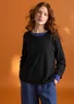 Sweater in organic wool (black M)