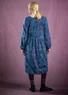 Gemustertes Kleid „Ada“ aus Bio-Baumwolle/Modal (indigo M)