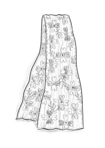 “Lillian” organic cotton shawl - hibiscus