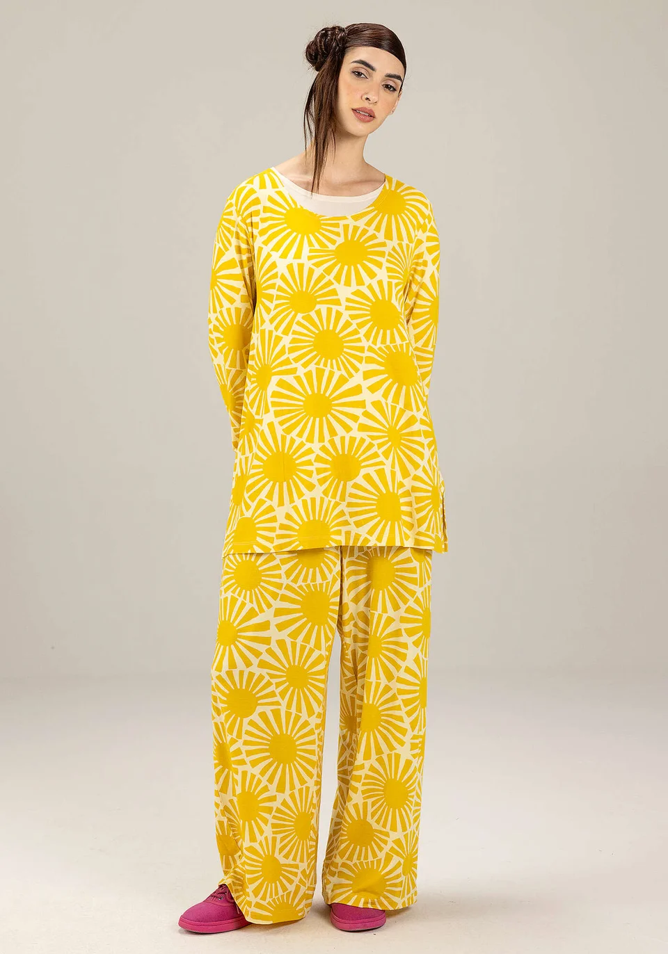 Top "Taiyoko" i lyocell/elastan - guldregn